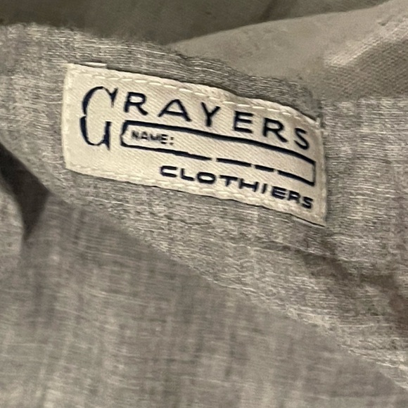 Grayers clothiers nwt Hartford double cloth Heather gray long sleeve button up - Picture 6 of 10